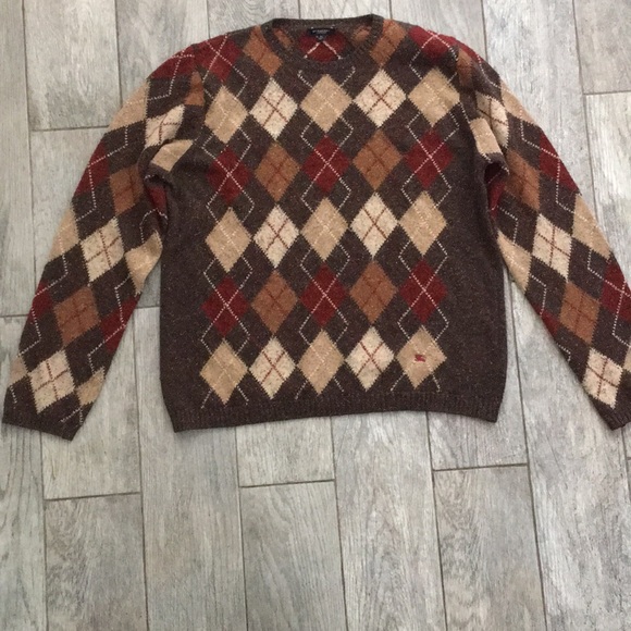 burberry argyle sweater